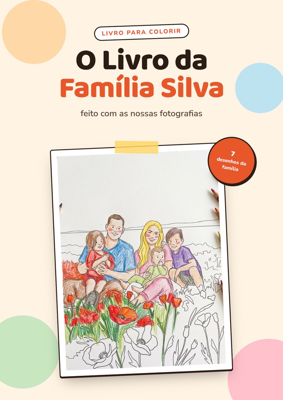 Capa de exemplo: O Livro da Família Silva